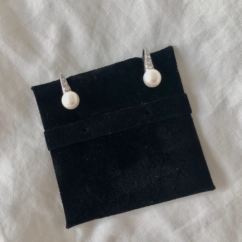 CZ and pearl hoops!